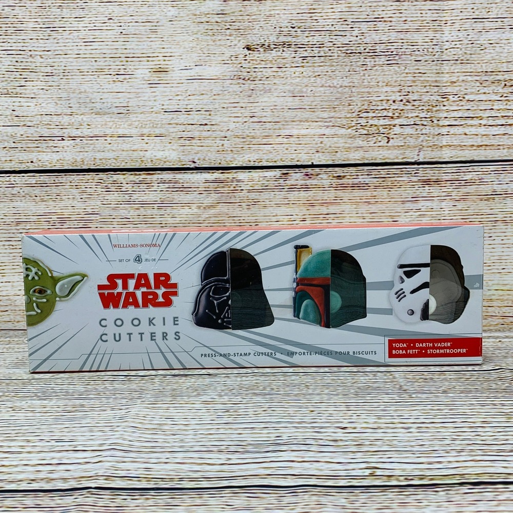 Star Wars Cookie‎ Cutters - Williams Sonoma - Set of 4 NEW